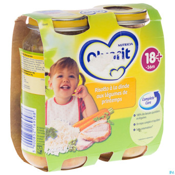 Olvarit risotto dinde legumes printemps 2x250g