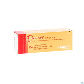 Eleonor 0,15mg/0,03mg tabl enrobee  6x21