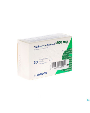 Clindamycine sandoz caps dur 30 x 300 mg