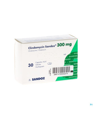 Clindamycine sandoz caps dur 30 x 300 mg