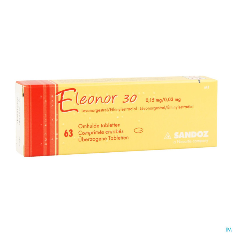 Eleonor 0,15mg/0,03mg tabl enrobee  3x21