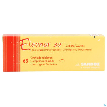 Eleonor 0,15mg/0,03mg tabl enrobee  3x21