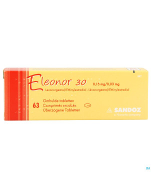 Eleonor 0,15mg/0,03mg tabl enrobee  3x21