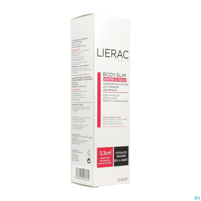 Lierac body slim ventre&taille    fl pompe 100ml