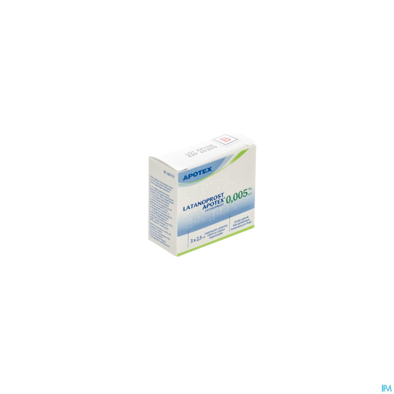 Latanoprost apotex 50 mcg collyre sol 3flx2,5ml
