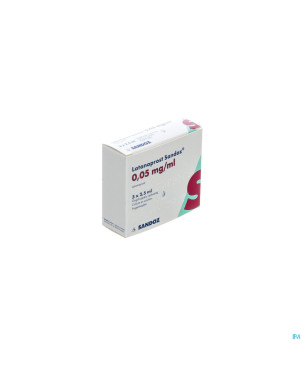 Latanoprost sandoz 50 mcg collyre sol 3flx2,5ml