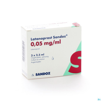 Latanoprost sandoz 50 mcg collyre sol 3flx2,5ml