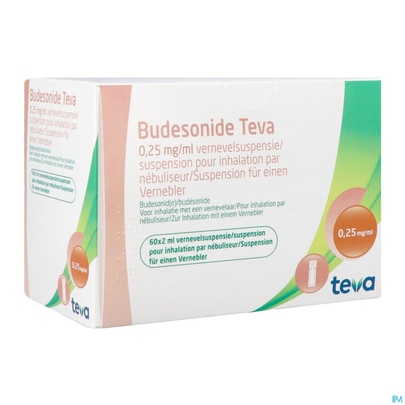 Budesonide teva 0,250mg/ml susp.nebul. 60x2ml