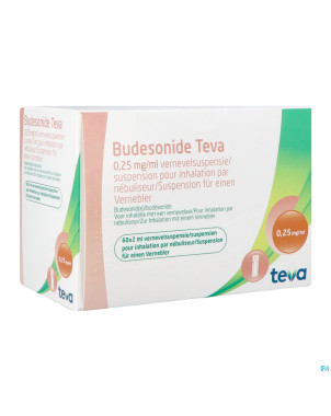Budesonide teva 0,250mg/ml susp.nebul. 60x2ml
