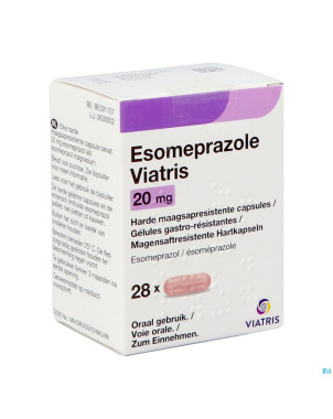 Esomeprazole viatris 20mg caps 28