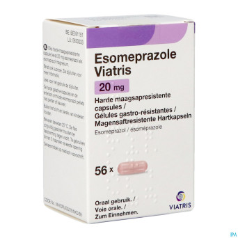 Esomeprazole viatris 20mg caps 56