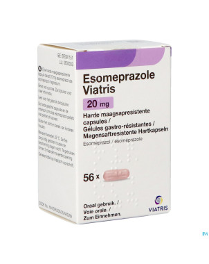 Esomeprazole viatris 20mg caps 56