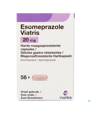 Esomeprazole viatris 20mg caps 56