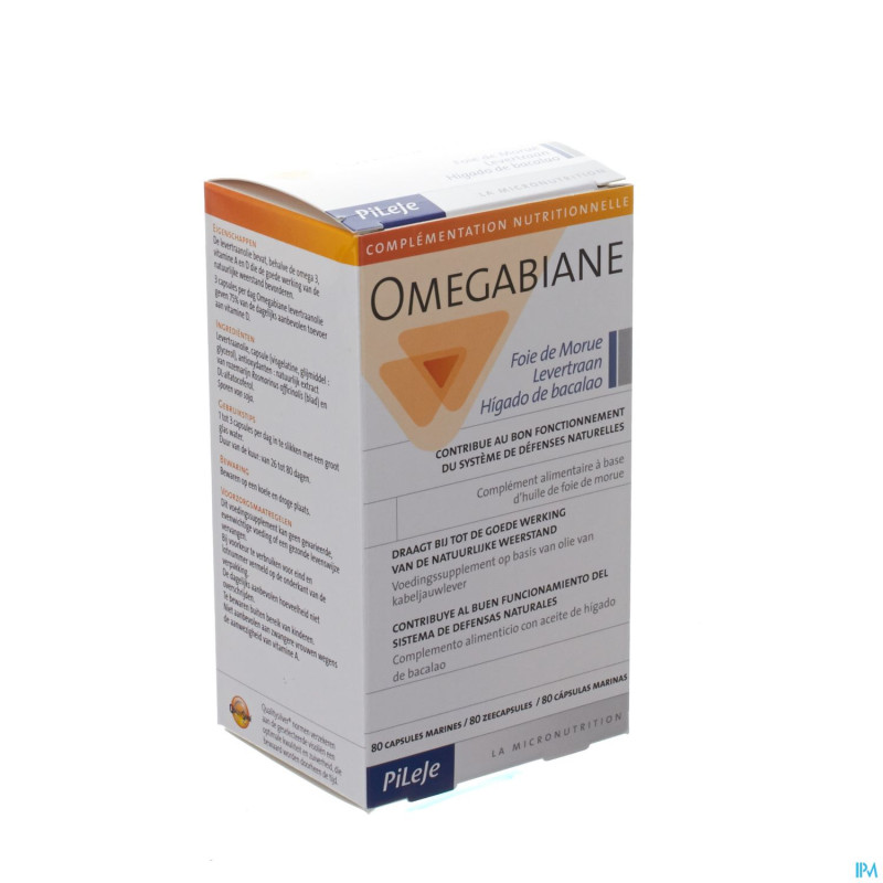 Omegabiane foie de morue caps  80
