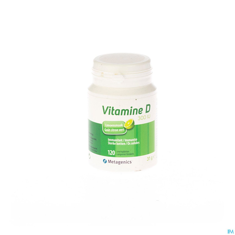 Vitamine d 300iu    pot comp fond. 120 metagenics