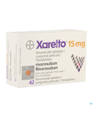 Xarelto 15 mg comp pell 42 x 15 mg