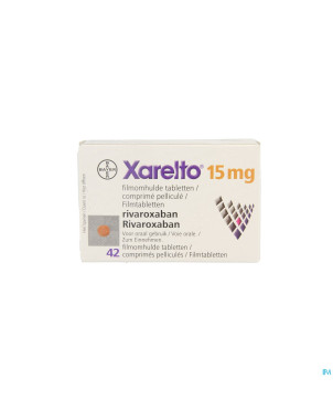 Xarelto 15 mg comp pell 42 x 15 mg