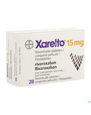 Xarelto 15 mg comp pell 28 x 15 mg