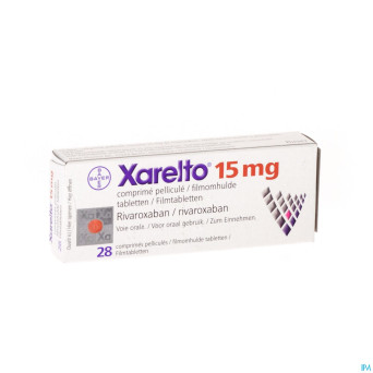 Xarelto 15 mg comp pell 28 x 15 mg