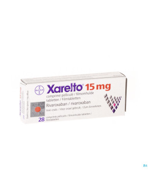 Xarelto 15 mg comp pell 28 x 15 mg