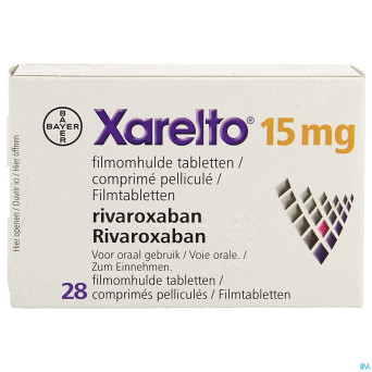 Xarelto 15 mg comp pell 28 x 15 mg