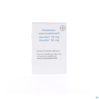 Xarelto 15 mg comp pell 98 x 15 mg