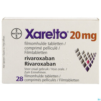 Xarelto 20 mg comp pell 28 x 20 mg