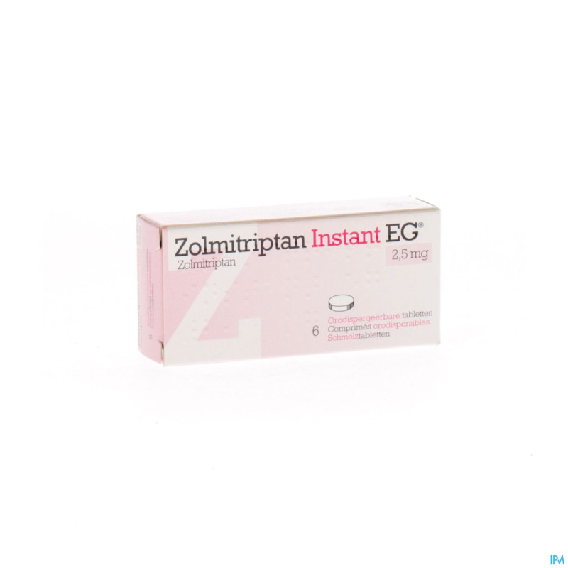 Zolmitriptan instant eg 2,5 mg comp orodisp  6