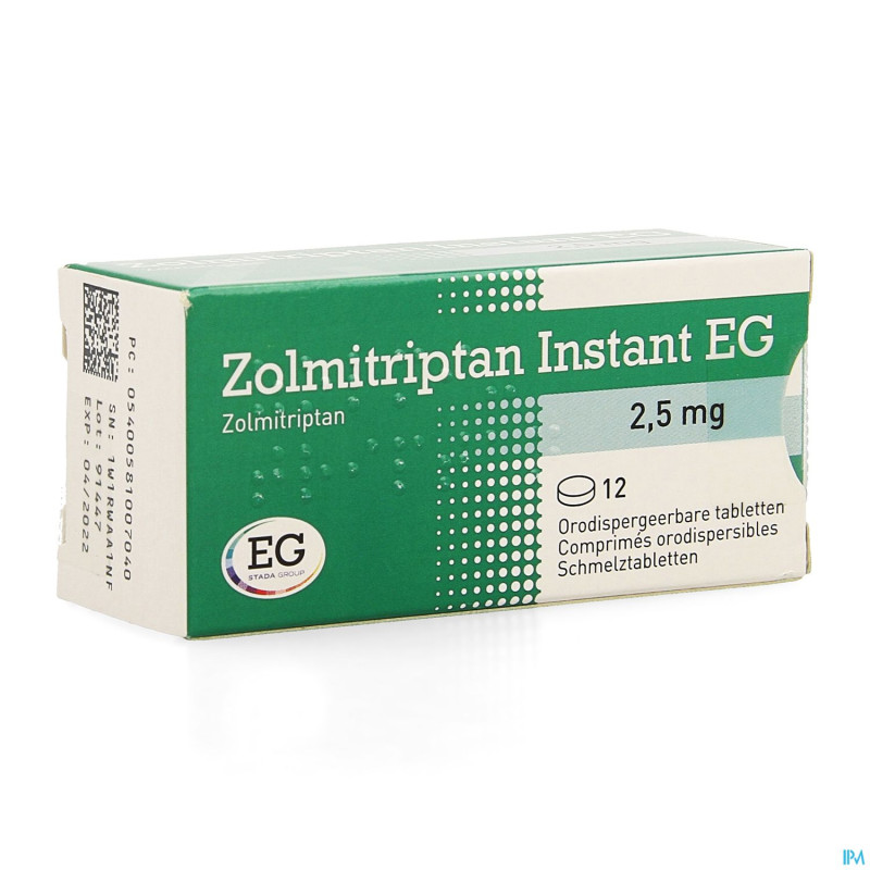 Zolmitriptan instant eg 2,5mg comp orodisp 12
