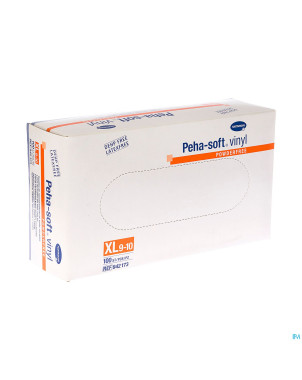 Peha soft gants vinyl sans poudre   xl 100 9421738