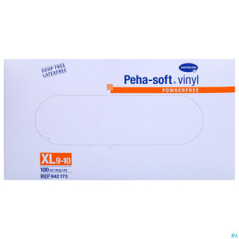 Peha soft gants vinyl sans poudre   xl 100 9421738