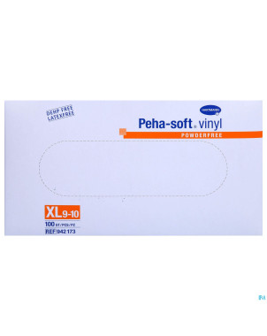 Peha soft gants vinyl sans poudre   xl 100 9421738