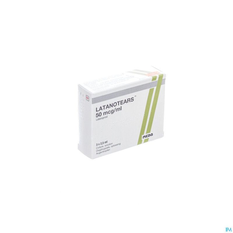Latanotears 50 mcg/ml collyre 3 fl 2,5 ml