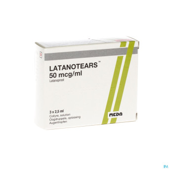 Latanotears 50 mcg/ml collyre 3 fl 2,5 ml