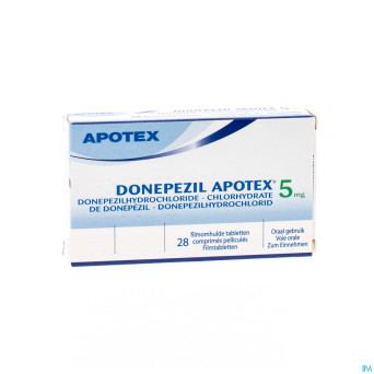 Donepezil apotex  5,0 mg comp pell 28 x  5,0 mg
