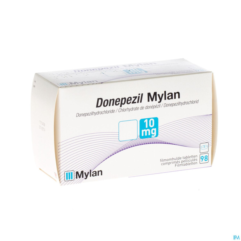 Donepezil mylan 10,0 mg comp pell 98 x 10,0 mg