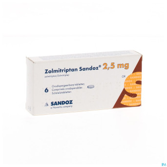Zolmitriptan sandoz 2,5 mg comp orodisp  6