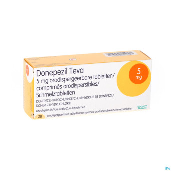 Donepezil teva  5,0 mg comp orod 28x  5,0 mg