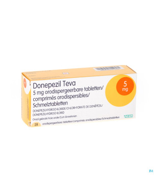 Donepezil teva  5,0 mg comp orod 28x  5,0 mg