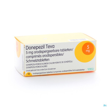 Donepezil teva  5,0 mg comp orod 98x  5,0 mg