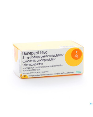 Donepezil teva  5,0 mg comp orod 98x  5,0 mg