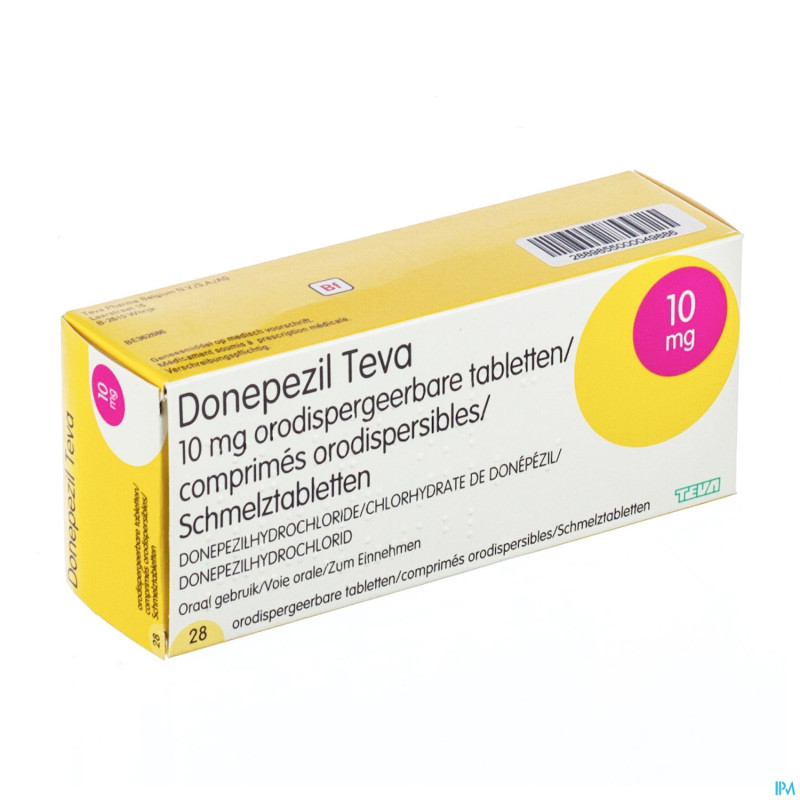 Donepezil teva 10,0 mg comp orod 28x 10,0 mg