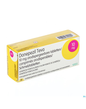 Donepezil teva 10,0 mg comp orod 28x 10,0 mg