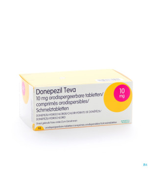 Donepezil teva 10,0 mg comp orod 98x 10,0 mg