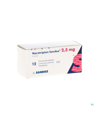 Naratriptan sandoz comp pell 12 x 2,5 mg