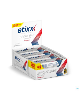 Etixx energy sport bar red fruit 12x40g