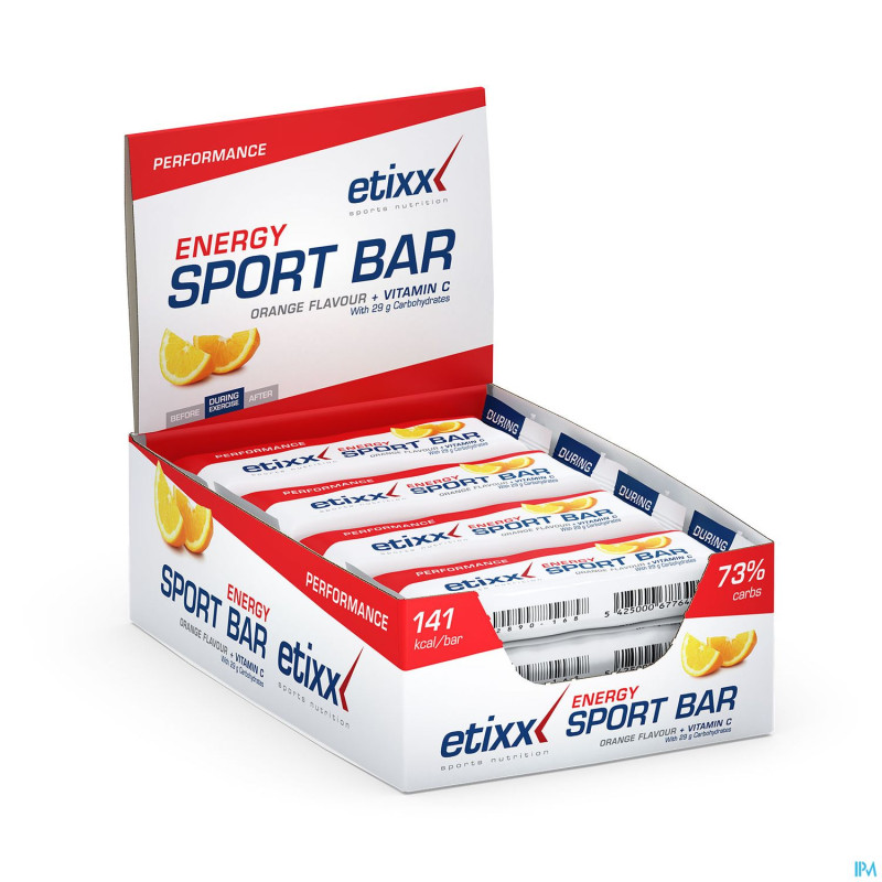 Etixx energy sport bar orange    12x40g