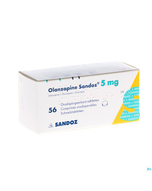 Olanzapine 5 mg sandoz orodisp comp 56