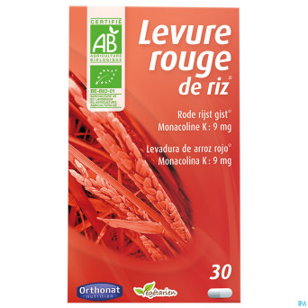 Levure rouge de riz    gel  30 orthonat