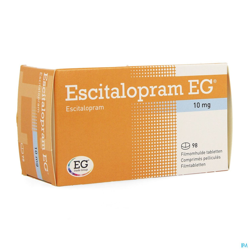Escitalopram eg 10 mg comp pell 98 x 10 mg